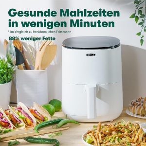 Friteuza cu aer cald BELLA 3 L, 1400 W, alba, cu touchscreen - Img 4