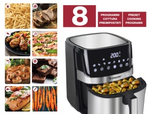 Friteuza cu aer cald Beper P101FRI070 7L Touchscreen 8 programe - Img 3