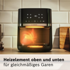 Friteuza cu aer cald Bosch MAF462B0, 6.1L, negru, 7 programe - Img 5