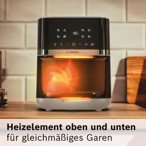 Friteuza cu aer cald Bosch Serie 4 MAF462C0, 6.1 L, 7 programe, crem - Img 5