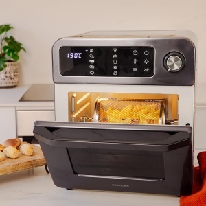 Friteuza cu aer cald Cecotec BakeFry 1500 Touch, 15 litri, 1700 W, inox - Img 4