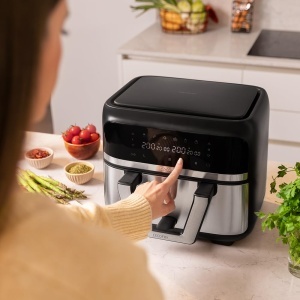 Friteuza cu aer cald Cecotec CecoFry Advance Double, 9L, 2850W, Digitala - Img 5