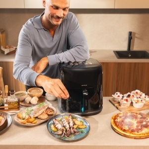 Friteuza cu aer cald Cecotec CecoFry Advance Double 9L 2850W PerfectCook Tehnologie - Img 10