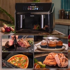 Friteuza cu aer cald Cecotec CecofryGrill Duoheat 10000, 10L, 2800W - Img 4