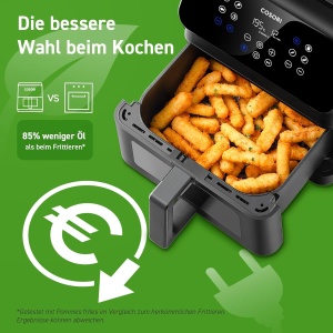 Friteuza cu aer cald Cosori Clear Blaze 6,2L, 12-in-1, cu fereastra vizibila - Img 8