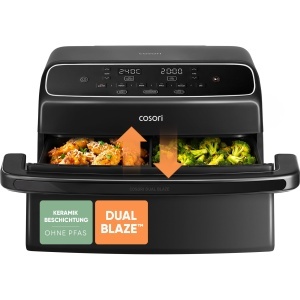 Friteuza cu aer cald COSORI Dual Blaze Twinfry Compact, 2700W, 2 zone de gatire