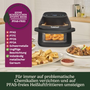 Friteuza cu aer cald Cuisinart ClearView, 8.5L, 1800W, PFAS-free - Img 7