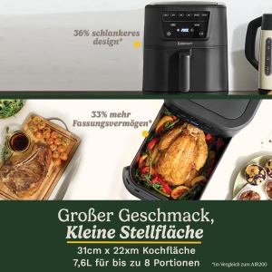 Friteuza cu aer cald Cuisinart XL 7,6L, 2000W, PFAS-free - Img 2