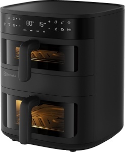 Friteuza cu aer cald Electrolux EAFD11B, 11L, 2700W, Negru