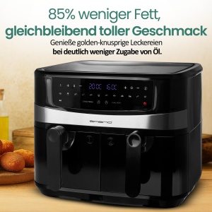 Friteuza cu aer cald Emerio AF-126672.4, 10L, 12 programe, BPA free - Img 2