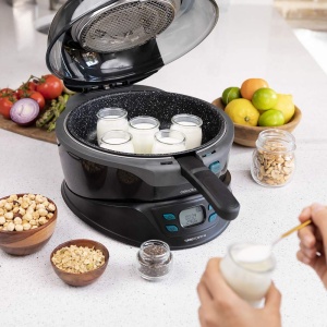 Friteuza cu aer cald fara ulei 3.5 L TurboCecoFry 4D Healthy. 1350 W, Dietetic, 8 programe, Timp si temperatura reglabile, Gatit pe 2 niveluri, Paleta de amestecare, Carte de retete - Img 6