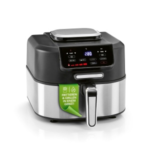 Friteuza cu aer cald GOURMETmaxx FryBBQ 5L, 2000W, 2 in 1