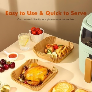 Friteuza cu aer cald GRIFEMA 100 bucati, 20-24 cm, BPA-free, biodegradabil - Img 3