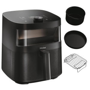 Friteuza cu aer cald Haier HAF5TWA3, 7 litri, 1700W, cu 9 programe