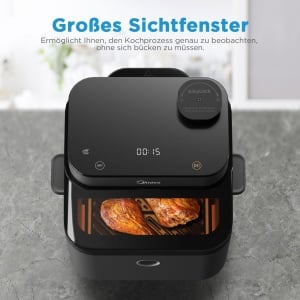 Friteuza cu aer cald Midea MF-CY75AB, 7L, 1650W, 8 programe, Timer 12h - Img 5