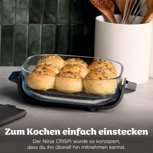 Friteuza cu aer cald Ninja CRISPi, 3.8 L, 1700 W, design compact - Img 12