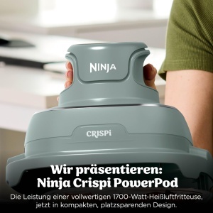Friteuza cu aer cald Ninja CRISPi FN201EUGN8, 3.8 L, 1700 W, Salbeigrun - Img 3