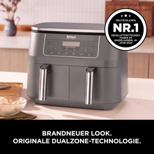 Friteuza cu aer cald Ninja DZ300EU, 7.6L, 6-in-1, gri metalic - Img 2