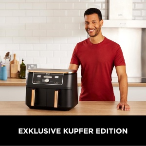 Friteuza cu aer cald Ninja Foodi MAX AF400EUCP, 9.5L, 2470W, CupruNegru - Img 9