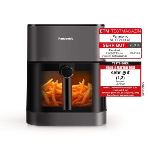 Friteuza cu aer cald Panasonic NF-CC500 5L 11 programe abur suplimentar gri mat - Img 2