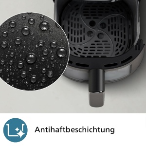 Friteuza cu aer cald Philips 2000 Series NA23000, capacitate 6.2L, tehnologie RapidAir - Img 8