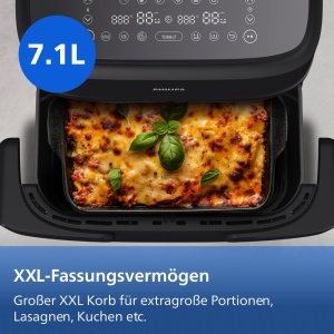 Friteuza cu aer cald Philips Airfryer 1000 Series NA15400, 7.1L, 10 functii - Img 5