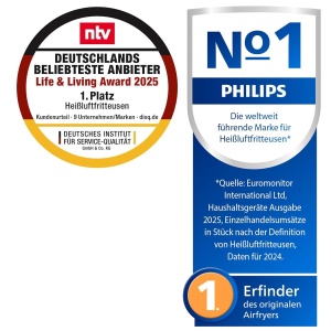 Friteuza cu aer cald Philips NA22900, 4.2L, 1500W, Negru - Img 2