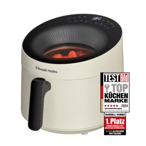 Friteuza cu aer cald Russell Hobbs 5L [10 programe|cu fereastra de vizualizare] AirFryer (friteuza fara ulei, prajit, gratar, prajit, coacere, max 200degC, poate fi folosita pentru masina de vase, smantana) SatisFry Panoramic 27421-56 - Img 1