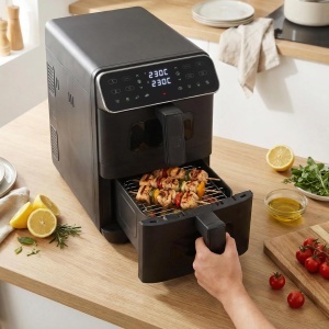 Friteuza cu aer cald Salter VertiCook, 9 l, 2400 W, 2 sertare - Img 6