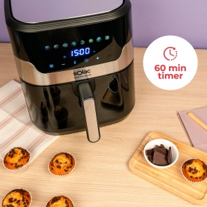 Friteuza cu aer cald Solac Leviter Gourmet G80 8L Ecran digital 8 programe presetate - Img 6