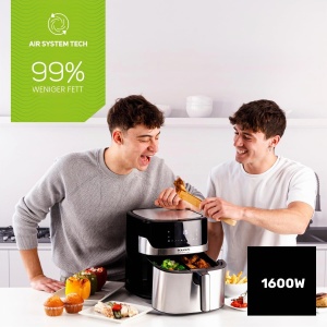 Friteuza cu aer cald Taurus Air Fry Digital 7S, 1600W, 6,5L, 8 programe - Img 2