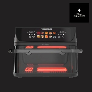 Friteuza cu aer cald Taurus Air Fry Grill 10L, 2800W, 10 programe - Img 9