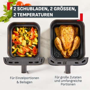 Friteuza cu aer cald Tefal Easy Fry Crispy Stack, 46 litri, negru - Img 3