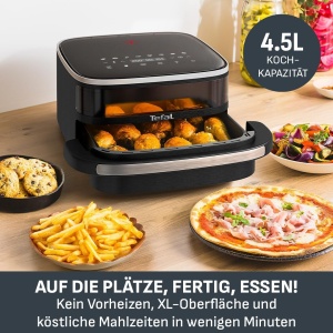 Friteuza cu aer cald Tefal Easy Fry XL FW4018 Extra Crisp 4L Digital Energie eficienta - Img 2