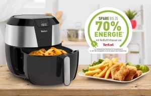 Friteuza cu aer cald Tefal Easy Fry XXL EY701D 1850W 16 kg Touchscreen NegruInox - Img 2