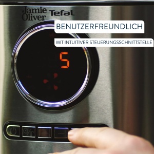 Friteuza cu aer cald Tefal Jamie Oliver EY11JD10, 1630 W, capacitate 4,2 L, inox - Img 4