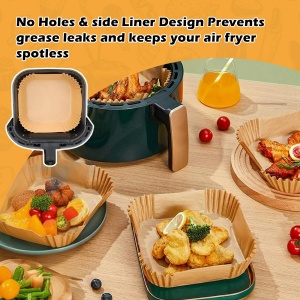 Friteuza cu aer cald TopEsct, 20x20 cm, 120 buc, compatibila cu Cosori si Philips - Img 2