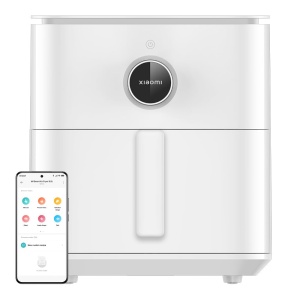 Friteuza cu aer cald Xiaomi 6.5L alba, capacitate mare, sanatoasa