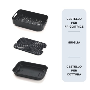 Friteuza cu aer si grill Ariete 4635 1700W capacitate 8L 8 functii touchscreen negru - Img 4