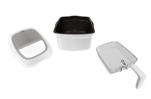 Friteuza electrica Tefal Super Uno FR3100, capacitate 2.2 L, albgri, filtru de miros - Img 8