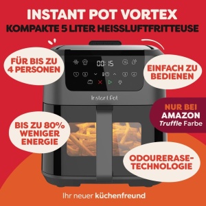 Friteuza Instant Pot Vortex Compact 5L Trufel Gri 4 in 1 Tehnologie EvenCrisp - Img 2