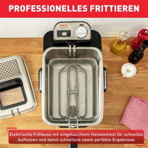Friteuza Tefal Oleoclean Pro 3,5L 2300W cu Filtrare Automata, NegruInox - Img 6