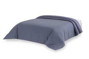 Funda de pat Todocama din microfibra, extra moale, gri-albastru, 220x220 cm - Img 2