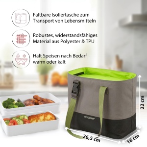 Geanta Izolata Cloer 810-14, Capacitate 9L, Verde - Img 2