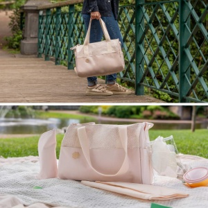 Geanta multifunctionala Badabulle Pocketstyle 23L crem accesorii incluse - Img 8