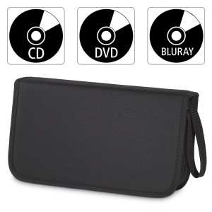 Geanta pentru CD-uri Hama, 104 Discuri, Nylon, Negru - Img 2