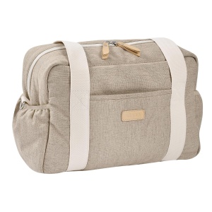 Geanta pentru scutece BEABA, 16L, 10 compartimente, culoare Ton Erde - Img 5