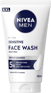 Gel de curatare pentru fata NIVEA MEN XXL Sensitive, 150 ml, pentru piele sensibila