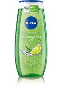 Gel de dus NIVEA Lemongrass Oil 250 ml - cu uleiuri hidratante, fara microplastice