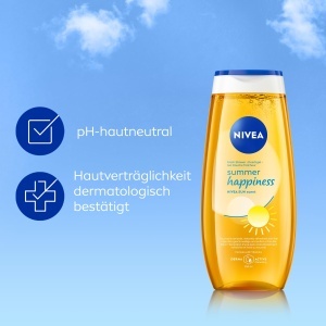 Gel de dus NIVEA Summer Happiness, 250 ml, cu vitaminele C si E, pH-neutru - Img 6